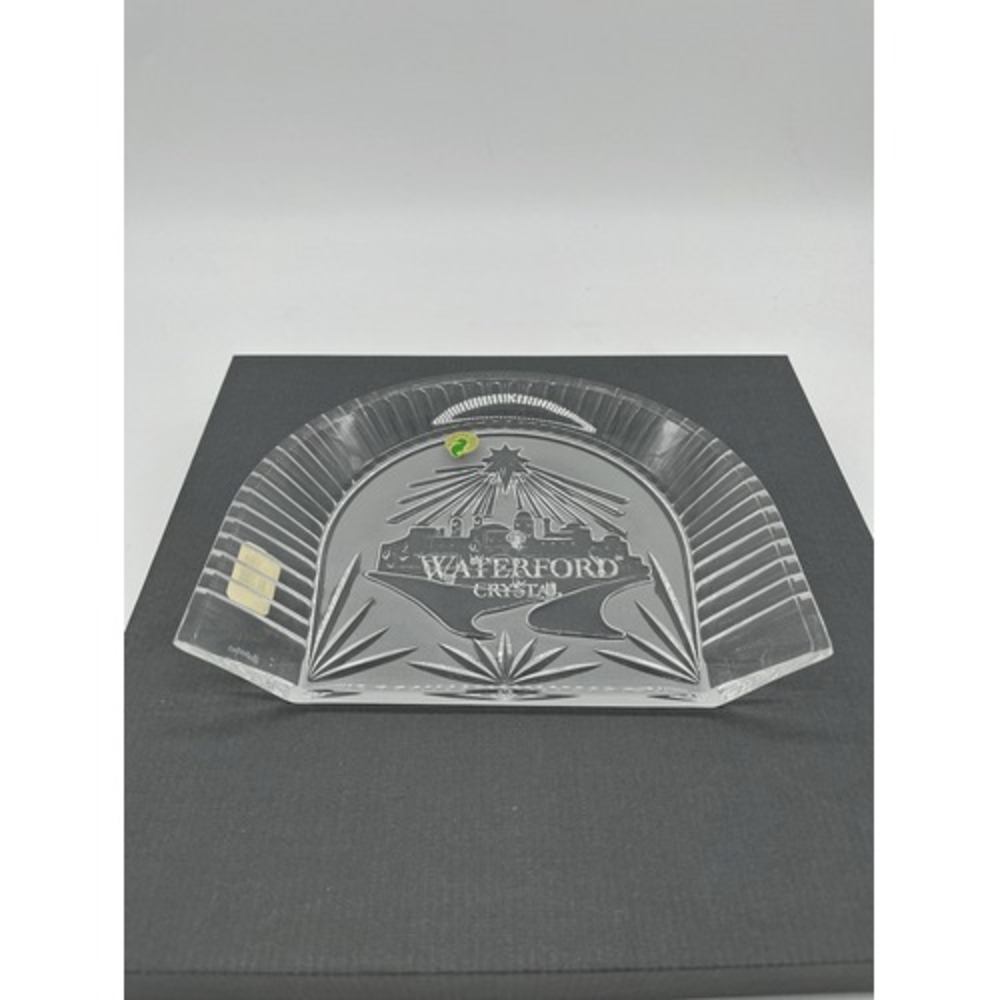 Waterford Crystal Nativity Display Backdrop Panel Ireland w/ Box Christmas